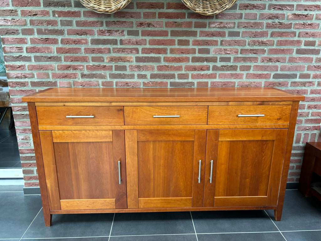 Mooi kersenhouten dressoir met veel opbergruimte, Huis en Inrichting, Kasten | Dressoirs, Ophalen, Gebruikt, 150 tot 200 cm, 25 tot 50 cm