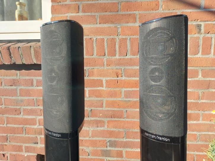 Harman/Kardon Zuilspeakers | SAT2BSQ, Audio, Tv en Foto, Luidsprekers, Zo goed als nieuw, Front, Rear of Stereo speakers, 120 watt of meer