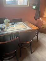 Mancave Meubels - Gratis Af te Halen!, Huis en Inrichting, Gebruikt, Bruin, Ophalen of Verzenden, Vijf, Zes of meer stoelen