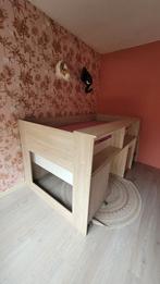 Halfhoogslaper met bureau (excl. matras), Kinderen en Baby's, Kinderkamer | Stapelbedden en Hoogslapers, Ophalen, Gebruikt, Halfhoogslaper