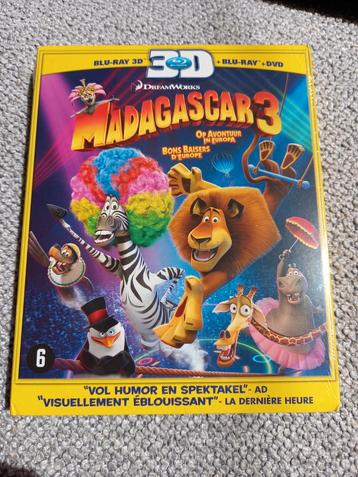 Madagascar 3 - Blu-ray 3D + Blu-ray + DVD - Nieuw! beschikbaar voor biedingen