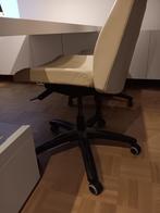 Beige, leren bureaustoel Volmar van Ikea, Huis en Inrichting, Bureaustoelen, Ophalen, Gebruikt, Beige, Bureaustoel