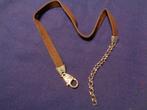leren halsband met mooi slot steampunk 43 cm nr k 5258, Hobby en Vrije tijd, Kostuums, Theaterbenodigdheden en LARP, Ophalen of Verzenden