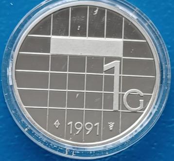 1 gulden 1991 Beatrix - Proof    beschikbaar voor biedingen