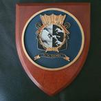 Wapenschildje Hr. Ms. Soemba, Verzamelen, Militaria | Algemeen, Verzenden, Marine, Nederland, Embleem of Badge