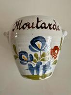 authentieke Franse mosterdpotje. Handgeschilderd, Ophalen of Verzenden
