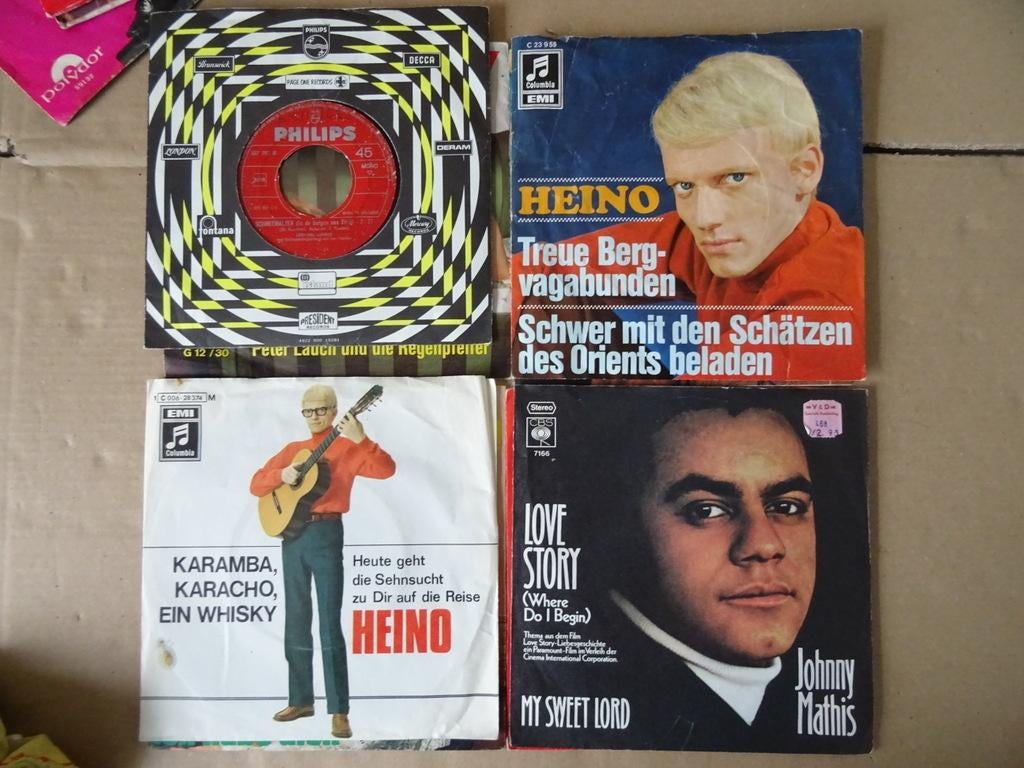 Vintage singles collectie van 25 vintage singles Duitstalig, Cd's en Dvd's, Vinyl Singles, Gebruikt, Overige genres, 7 inch, Single