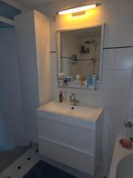 Complete badkamer, spiegel, lamp en designradiator, Huis en Inrichting, Badkamer | Badkamermeubels, Ophalen, Overige typen, 50 tot 100 cm