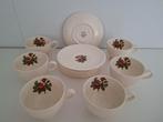 Wedgwood moss rose theeservies, Ophalen, Porselein, Overige stijlen, Kop(pen) en/of Schotel(s)