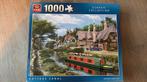 King puzzel 1000 stukjes - Cottage canal, Hobby en Vrije tijd, Denksport en Puzzels, Ophalen of Verzenden, 500 t/m 1500 stukjes