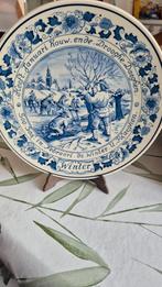 Delfts blauwe vier seizoenen borden - Royal Goedewaagen, Antiek en Kunst, Ophalen of Verzenden
