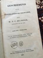 Geschiedenis v.h. Nederlandsche zeewezen (J.C. de Jong) 1837, Ophalen of Verzenden
