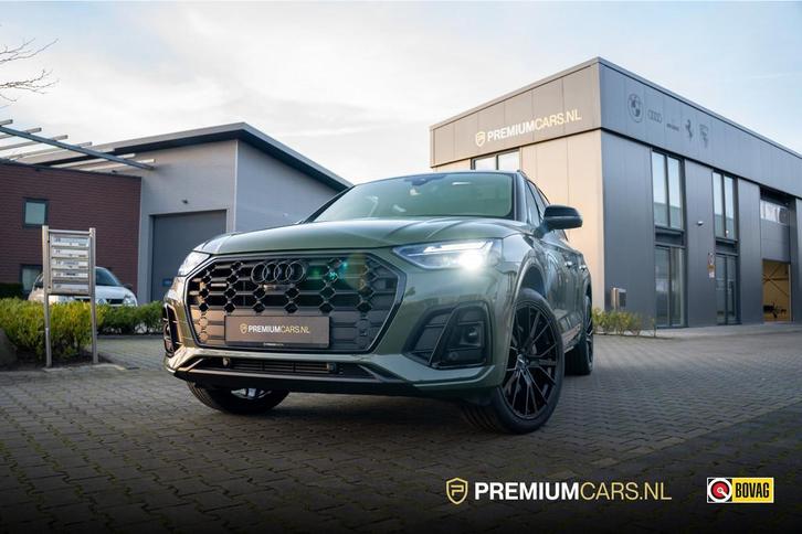 Audi Q5 55 TFSI e| District green| S-Line |Panoramadak |360, Auto's, Audi, Bedrijf, Te koop, Q5, 360° camera, 4x4, ABS, Achteruitrijcamera