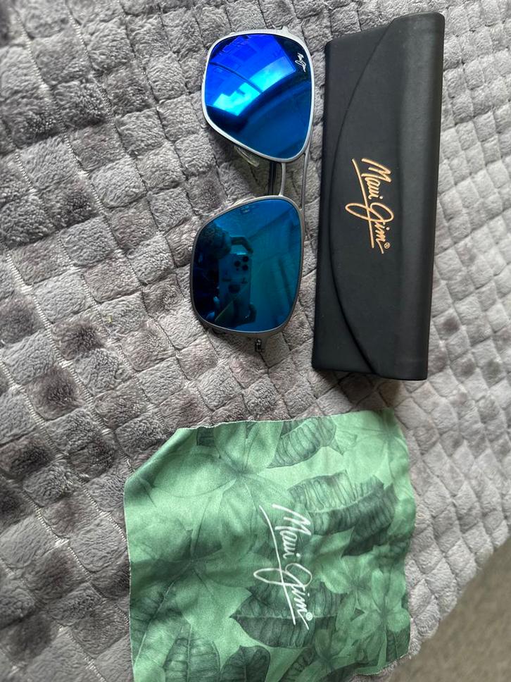 Maui Jim Beaches MJ541-27A Zonnebril - Blauw, Sieraden, Tassen en Uiterlijk, Zonnebrillen en Brillen | Dames, Zo goed als nieuw