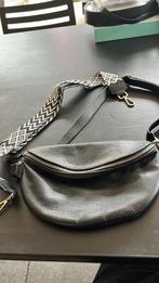 Zwarte leren cross body tas, nieuw, Ophalen of Verzenden, Nieuw, Zwart, Schoudertasje