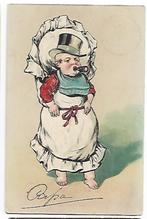 Baby humor heer nostalgie ca 1910, Verzamelen, Ansichtkaarten | Themakaarten, Gelopen, Ophalen of Verzenden