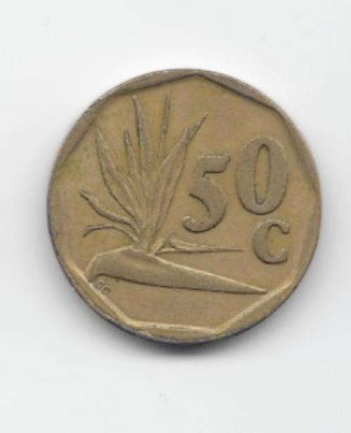 Zuid-Afrika 50 cents 1991 KM# 137, Postzegels en Munten, Munten | Afrika, Losse munt, Zuid-Afrika, Verzenden