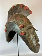 240513 - Old & Rare Afrikaans Bambara double head masker - M, Antiek en Kunst, Ophalen of Verzenden