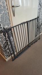 Hauck traphekje + 4 verlengstukken donkergrijs, Ophalen of Verzenden, Zo goed als nieuw, Metaal of IJzer, Klemhekje