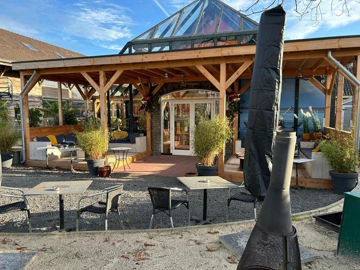 Douglas Veranda/overkapping/afdak 10,5x4x3m zelf demonteren, Tuin en Terras, Overkappingen, Zo goed als nieuw, Veranda, Ophalen