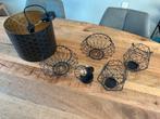 Diverse lampen en zwarte woonaccessoires, Ophalen, Zo goed als nieuw, Minder dan 50 cm