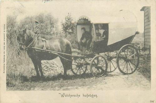 (701-217-003) Walcheren Huifwagen, Verzamelen, Ansichtkaarten | Nederland, Zeeland, Verzenden