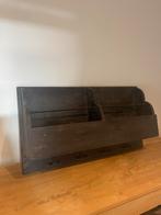 Houten lectuurbank/wandrek/kapstok, Huis en Inrichting, Woonaccessoires | Krantenbakken en Lectuurbakken, Ophalen, Zo goed als nieuw