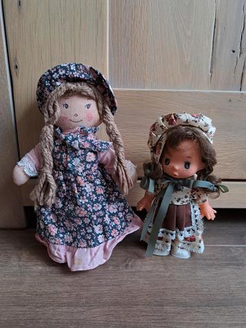 Vintage popjes stof en plastic jaren 70/80 prijs per stuk  beschikbaar voor biedingen