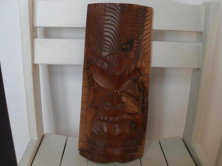 TIKI MASKER., Antiek en Kunst, Kunst | Beelden en Houtsnijwerken, Ophalen of Verzenden