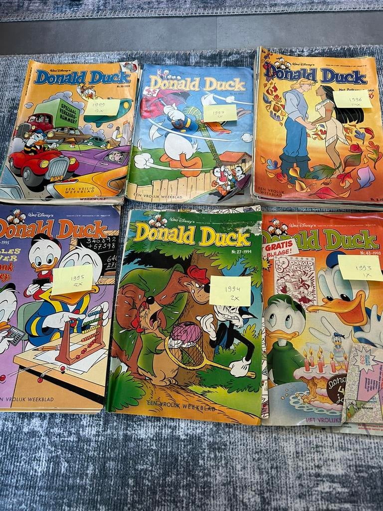 Donald duck weekbladen 1990 - 1999 72x, Boeken, Strips | Comics, Meerdere comics, Ophalen of Verzenden, Gelezen, Europa