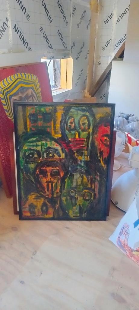 Gezichten in Pastelkrijt door Siem de Vries, Antiek en Kunst, Kunst | Schilderijen | Klassiek, Ophalen of Verzenden