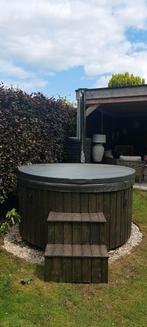 Hottub hybride (hout en elektrisch) 200 cm, 24 jets, 11 LED, Tuin en Terras, Bubbelbaden en Hottubs, Ophalen, Nieuw, Wellnessandgarden