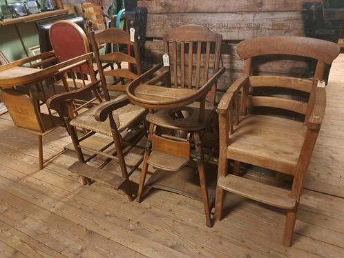 Antieke kinderstoel diverse modellen erg leuk en nostalgisch, Antiek en Kunst, Antiek | Meubels | Stoelen en Banken, Ophalen