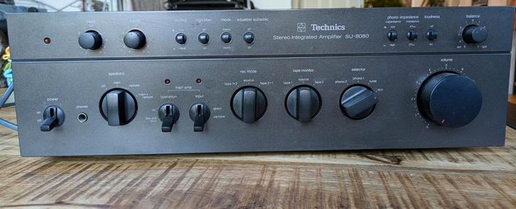 Technics SU-8080 Stereo Versterker, Audio, Tv en Foto, Versterkers en Receivers, Gebruikt, Stereo, 60 tot 120 watt, Overige merken