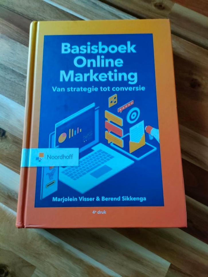 Basisboek Online Marketing van Marjolein Visser, Boeken, Economie, Management en Marketing, Zo goed als nieuw, Economie en Marketing