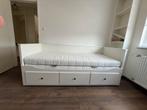 HEMNES Bedbank met 3 lades wit, Ophalen, Gebruikt, Wit, Tweepersoons