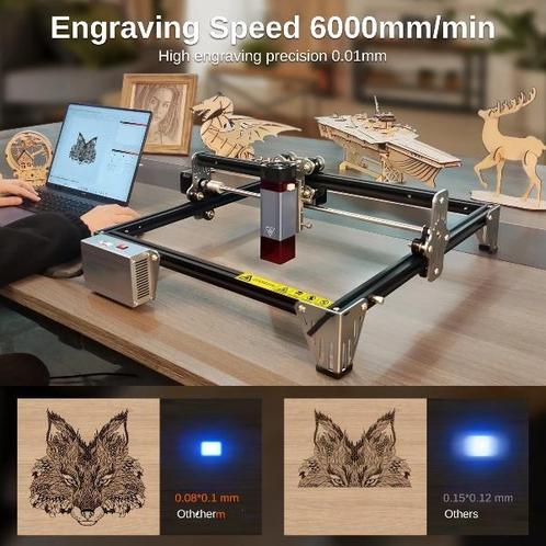 Laser Graveermachine Compacte 10W - Nauwkeurig Graveren, Hobby en Vrije tijd, Elektronica-componenten, Nieuw, Verzenden
