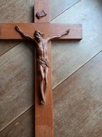 Mooi houten kruisbeeld, Verzamelen, Ophalen of Verzenden, Gebruikt, Beeld(je)