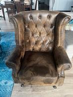 Chesterfield (lookalike) stoel, Antiek en Kunst, Antiek | Meubels | Stoelen en Banken, Ophalen
