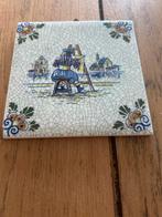 Vintage Decoratieve Tegel - Hollandse Schilder, Antiek en Kunst, Antiek | Wandborden en Tegels, Ophalen of Verzenden