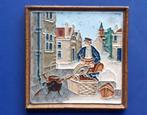 Porceleyne Fles 50jr bond loodgieters Cloisonne tegel (2) 54, Antiek en Kunst, Verzenden