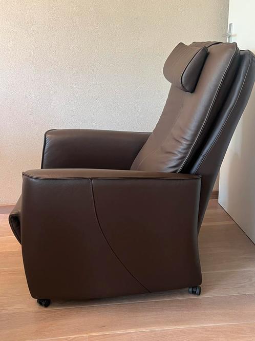 Prominent sta-op stoel ZGAN!, Huis en Inrichting, Fauteuils, Zo goed als nieuw, Leer, 50 tot 75 cm, Minder dan 75 cm, Ophalen