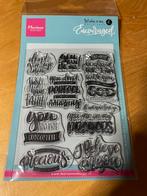 Marianne design stempelset engels, Ophalen of Verzenden, Zo goed als nieuw, Houten stempel