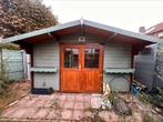 Houten blokhut / tuinhuis – Als nieuw – 1,5 jaar oud, Tuin en Terras, Tuinhuizen, Ophalen, Zo goed als nieuw, Hout, 200 tot 400 cm