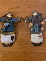 2 stuks METALEN KERST AFBEELDINGEN/ hoog 21 cm, Ophalen of Verzenden, Nieuw