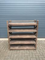 Antieke teakhouten stellingkast/rek, Ophalen of Verzenden