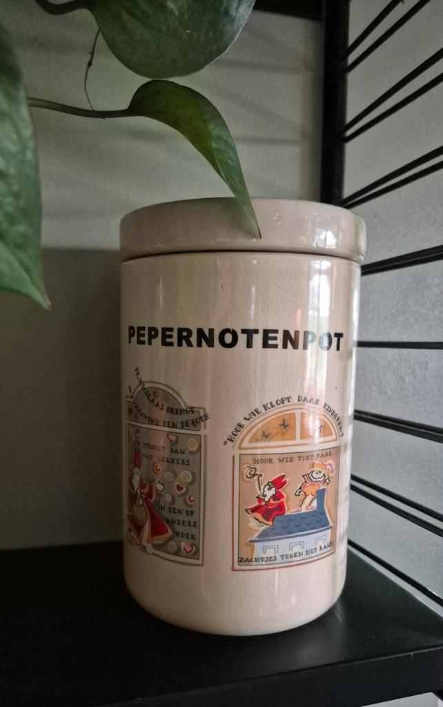Vintage pepernoten pot, Antiek en Kunst, Antiek | Keramiek en Aardewerk, Ophalen of Verzenden