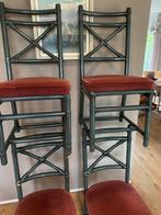 4 supergave vintage faux Gasparucci stoelen Italy, Huis en Inrichting, Ophalen, Gebruikt, Twee