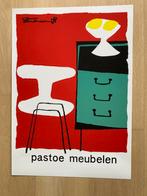 Pastoe affiche ontworpen in 1958, Antiek en Kunst, Kunst | Litho's en Zeefdrukken, Ophalen of Verzenden