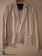 Vanilia Linnen Blazer - Beige - Maat 40 - Zo Goed Als Nieuw, Maat 38/40 (M), Vanilia, Beige, Ophalen of Verzenden
